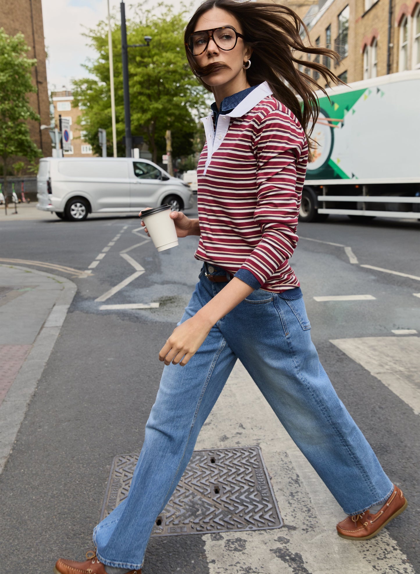 Esra Organic Cotton Polo Top