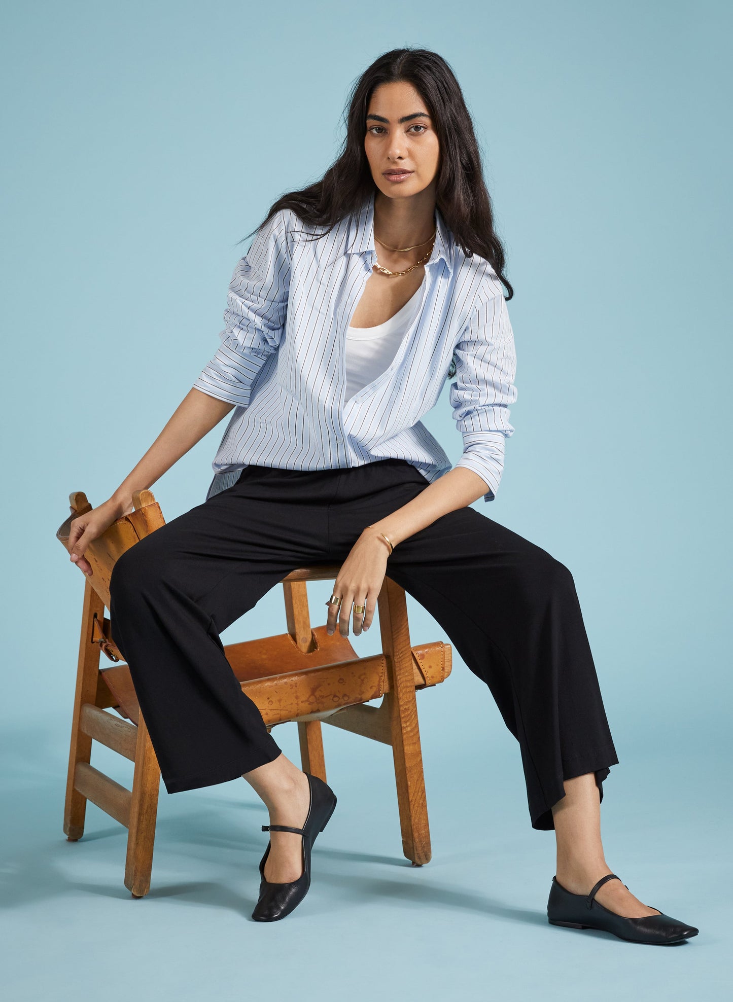 Cropped Palazzo Trousers