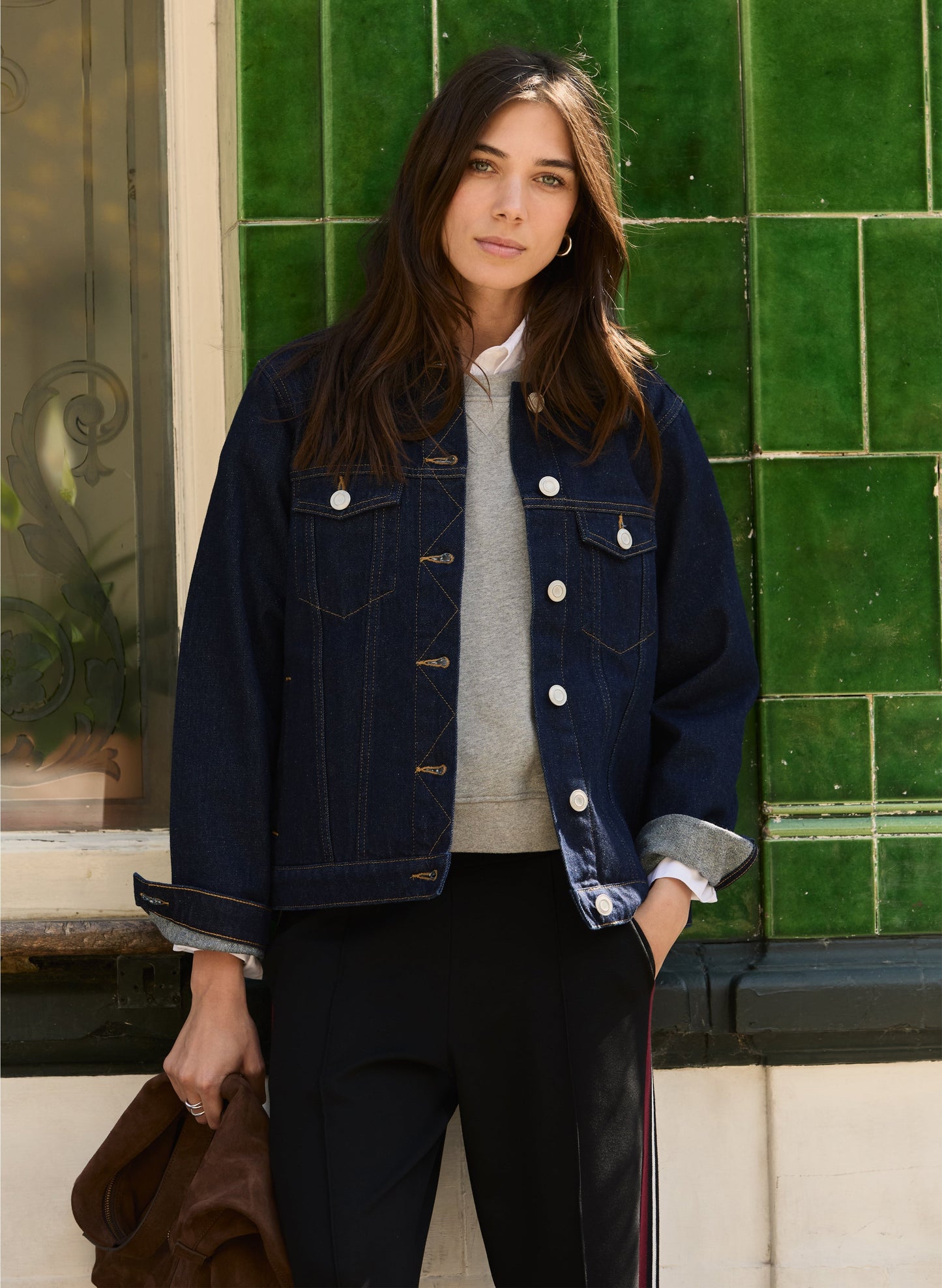 Nalan Organic Cotton Denim Trucker Jacket