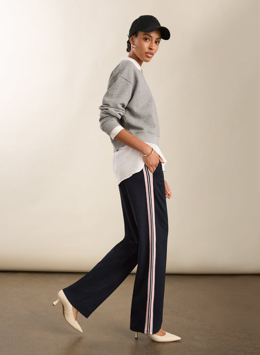 Marjorie Side Stripe Ponte Trousers