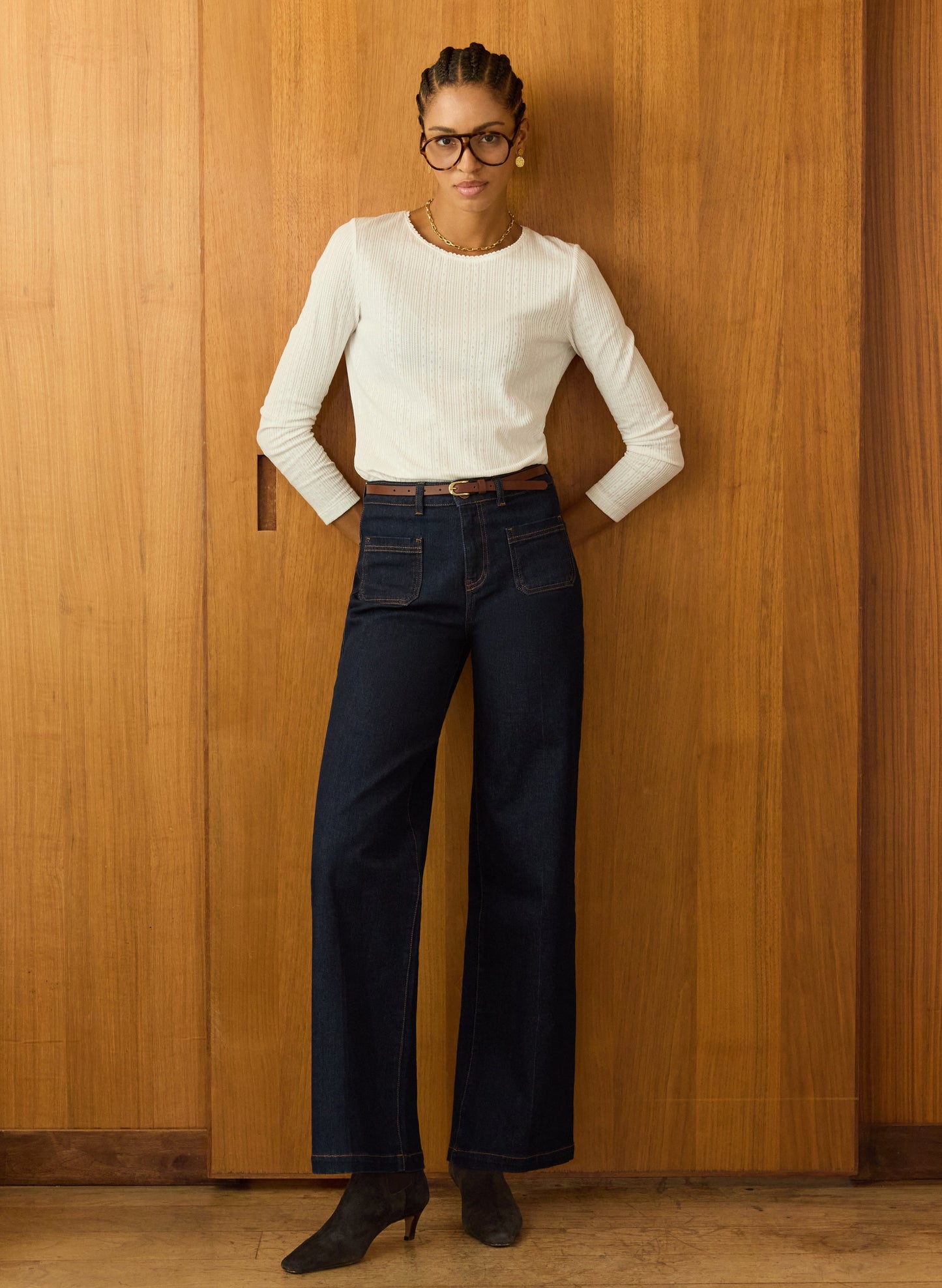 Maeva Long Sleeve Rib Top