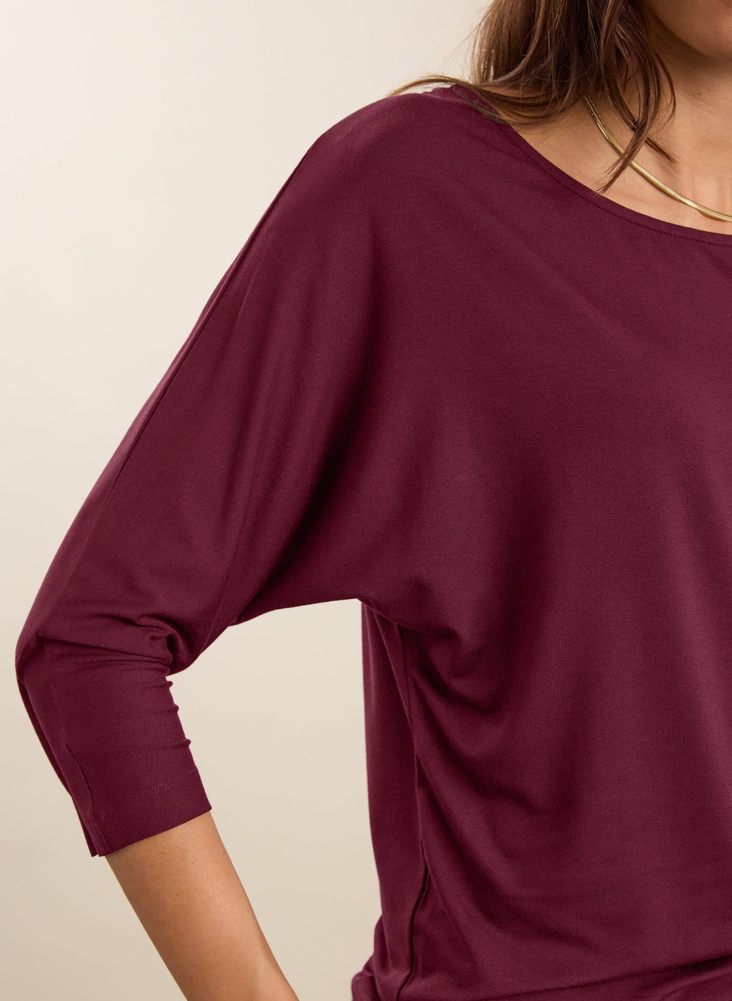 Spenser Relaxed Boat Neck Top