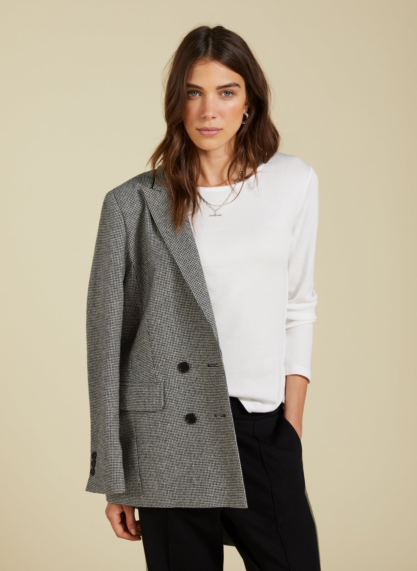 Krystea Luxe Crew Neck Top