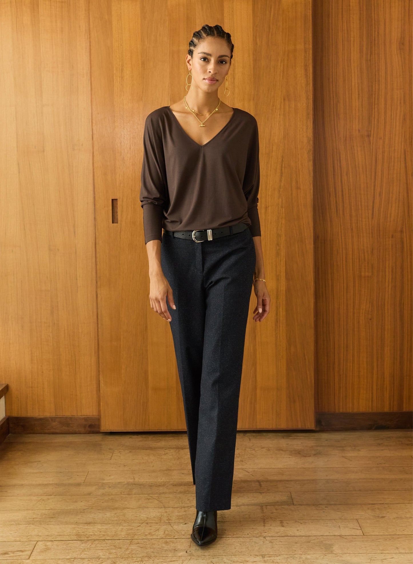 Ella Relaxed V-Neck Top