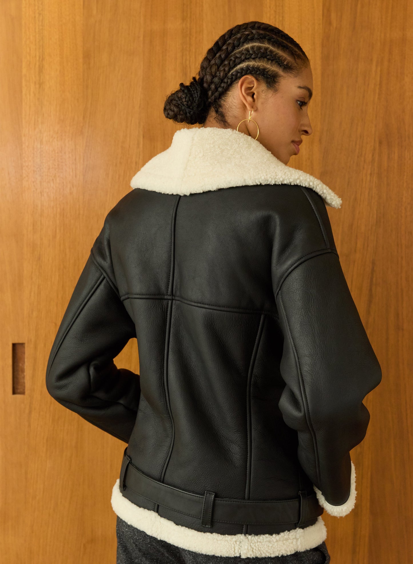 Carey Shearling Aviator Jacket