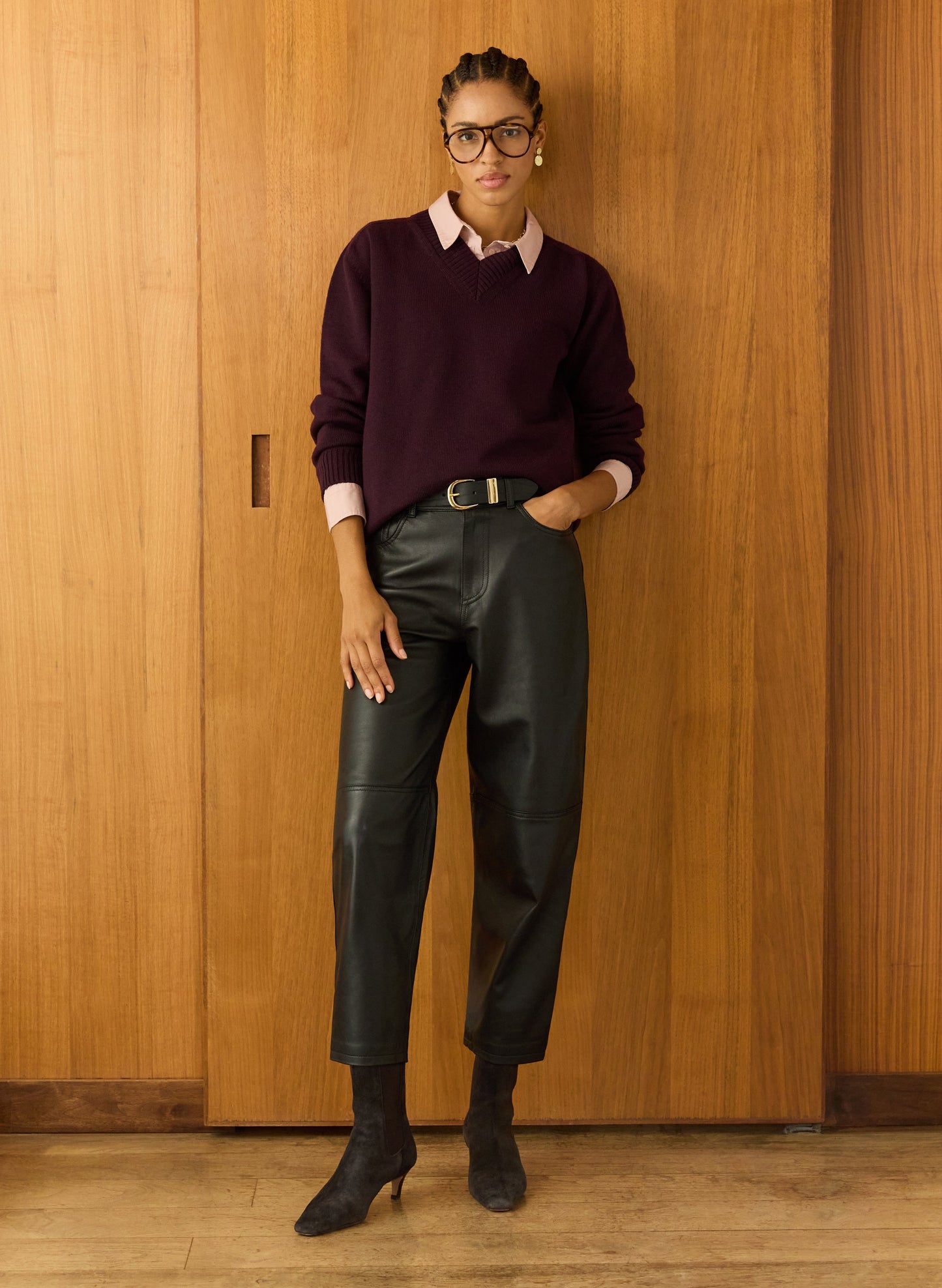 Jennifer V-Neck Merino Wool Jumper