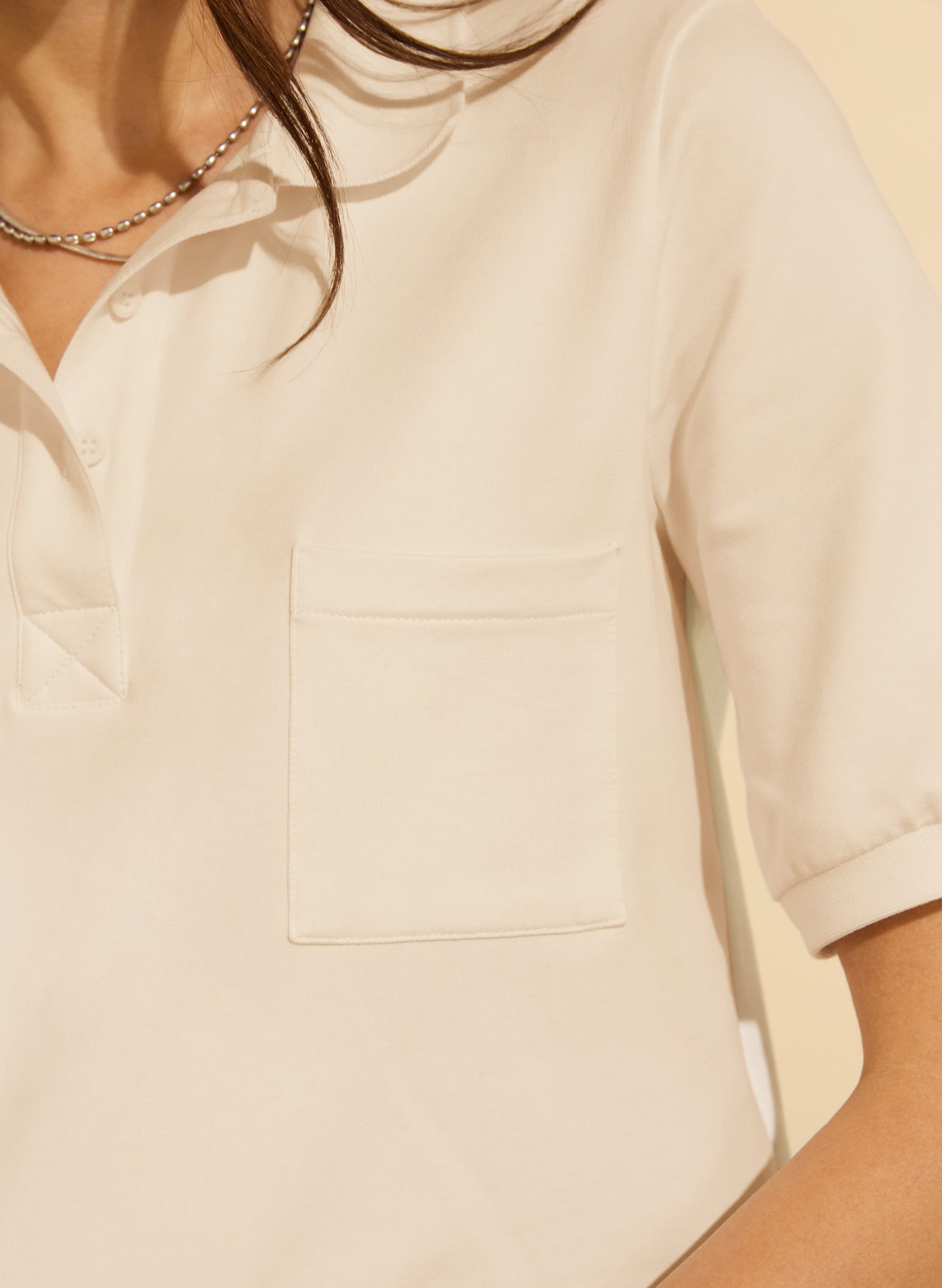 Cassidy Organic Cotton Polo Tee