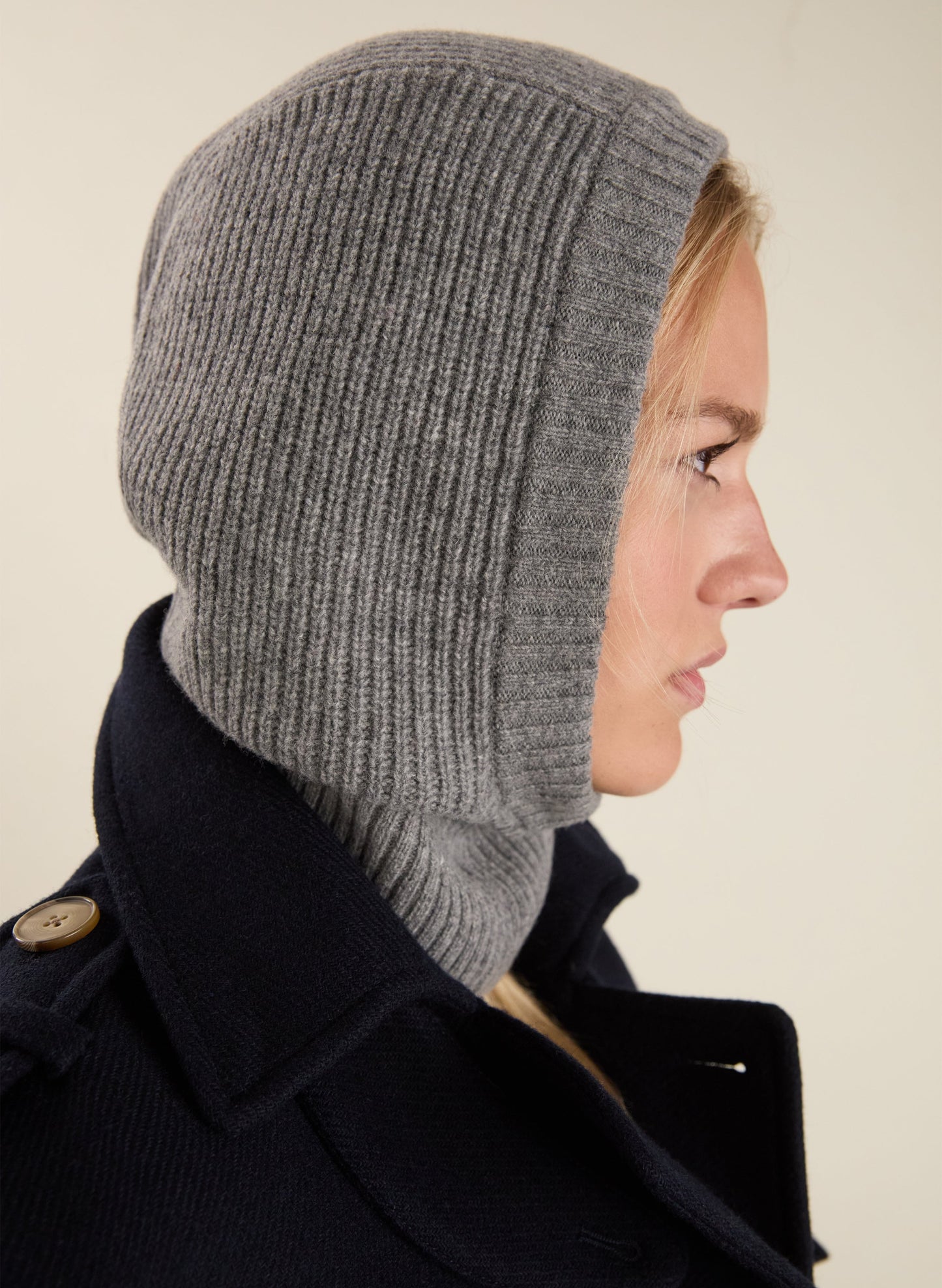 Farrah Recycled Wool Blend Balaclava