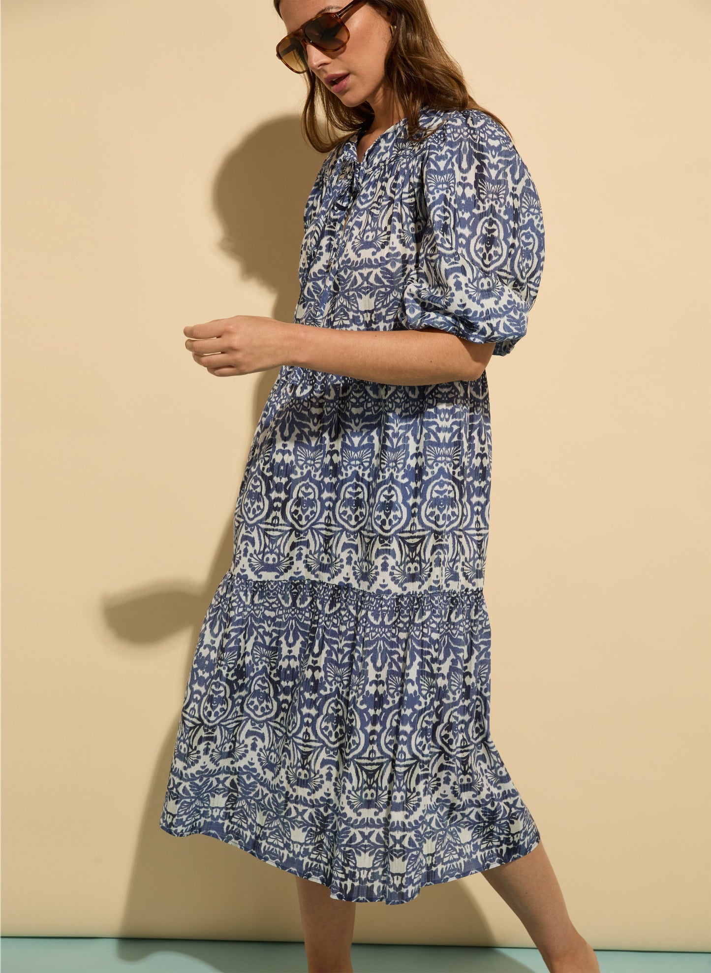 Mathilda Organic Cotton Kaftan Dress