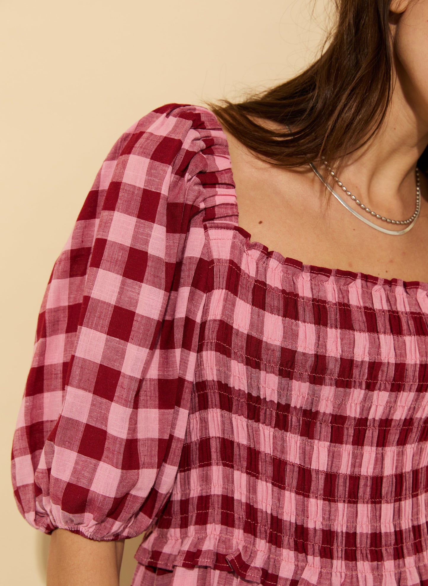 Davina Gingham Midi Dress