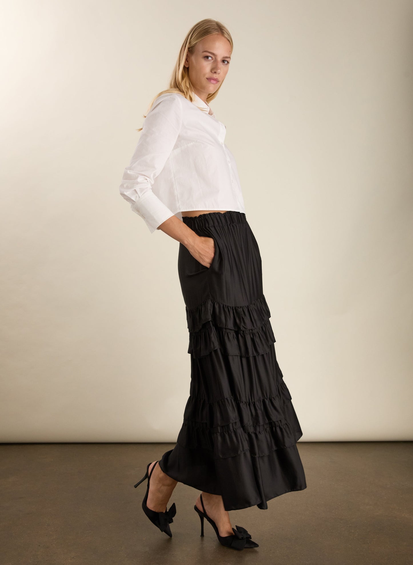Angelica Ruffle Maxi Skirt