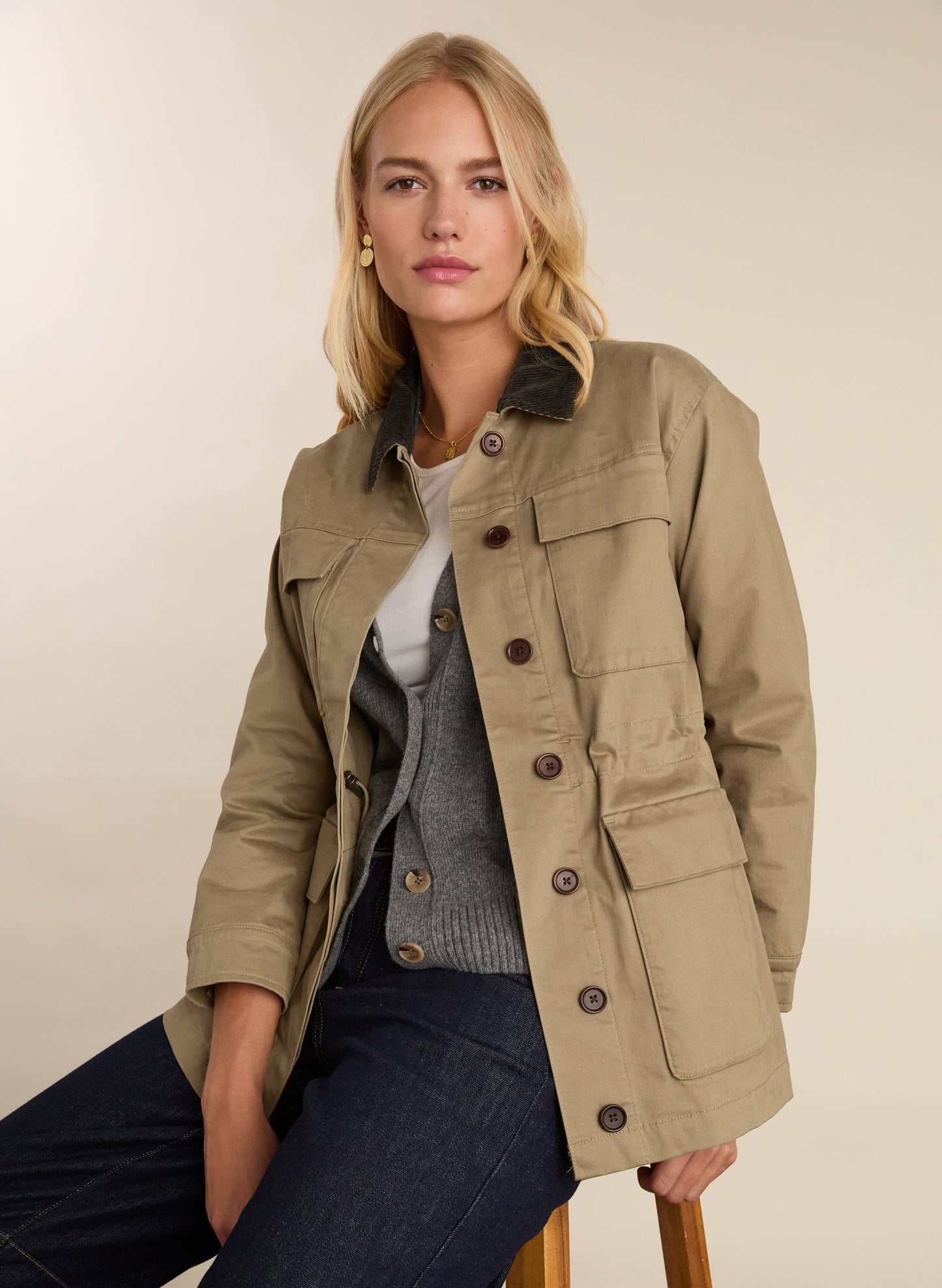 Bridie Organic Cotton Barn Jacket