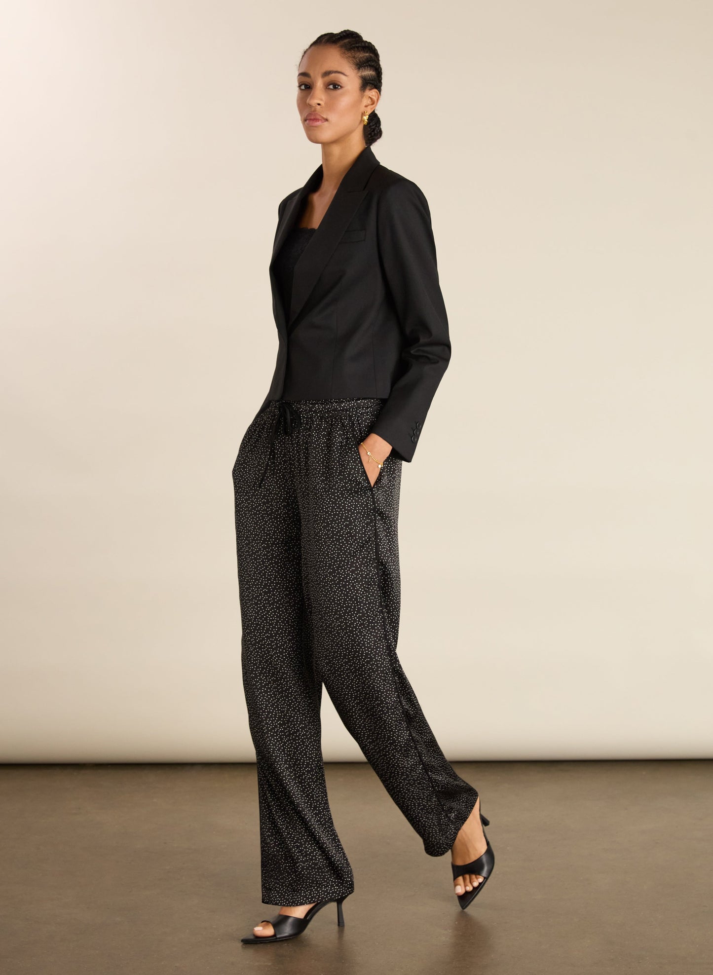 Mandy Printed Satin Trousers