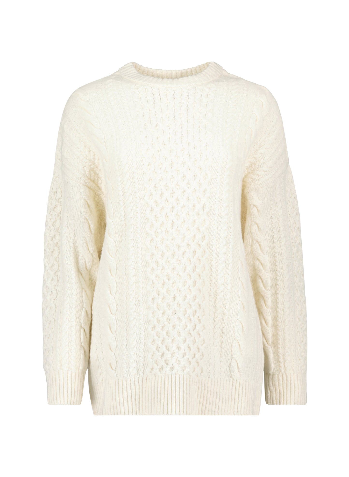 Aisha Wool Blend Cable Jumper