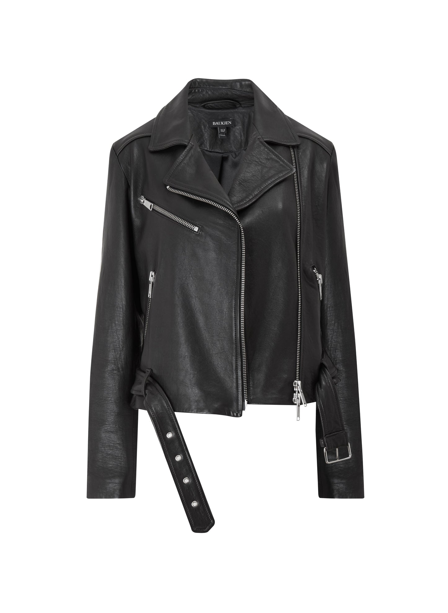 Lyle Chrome Free Leather Biker