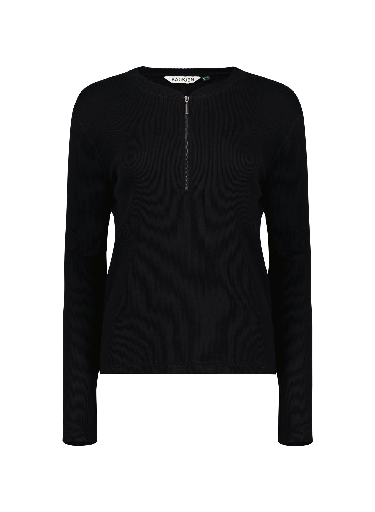 Organic Cotton Long Sleeve Zip Top