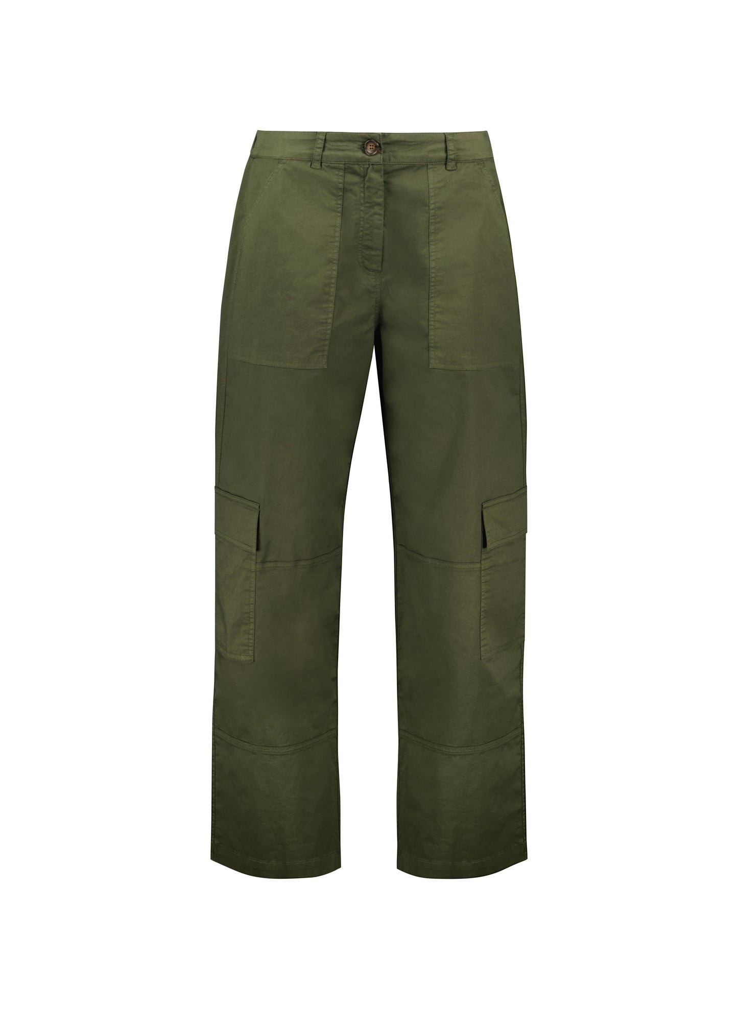 Zenya Organic Cotton Wide Leg Cargo Trousers