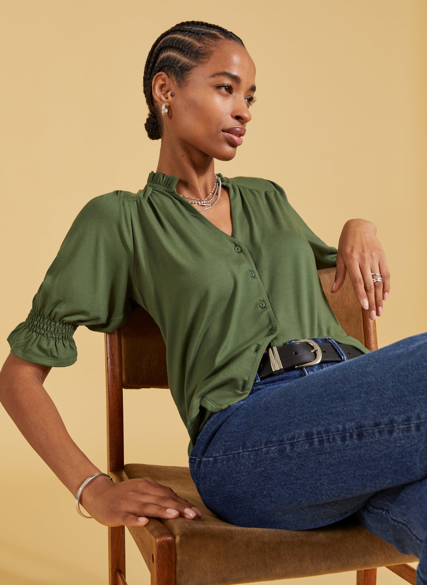 Noa Short Sleeve Blouse