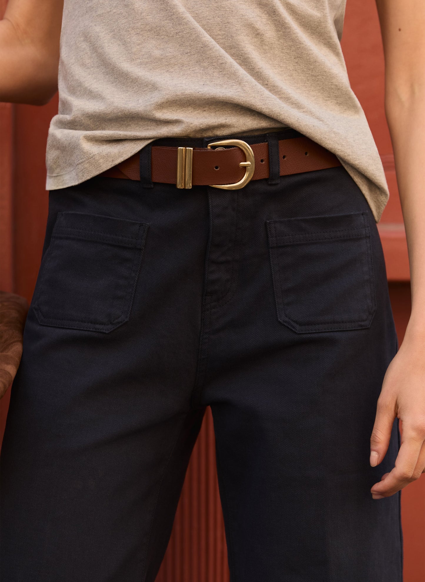 Baukjen Signature Gold Buckle Belt