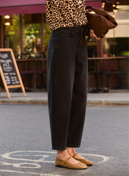 Nixi Organic Cotton Stretch Denim Barrel Jeans