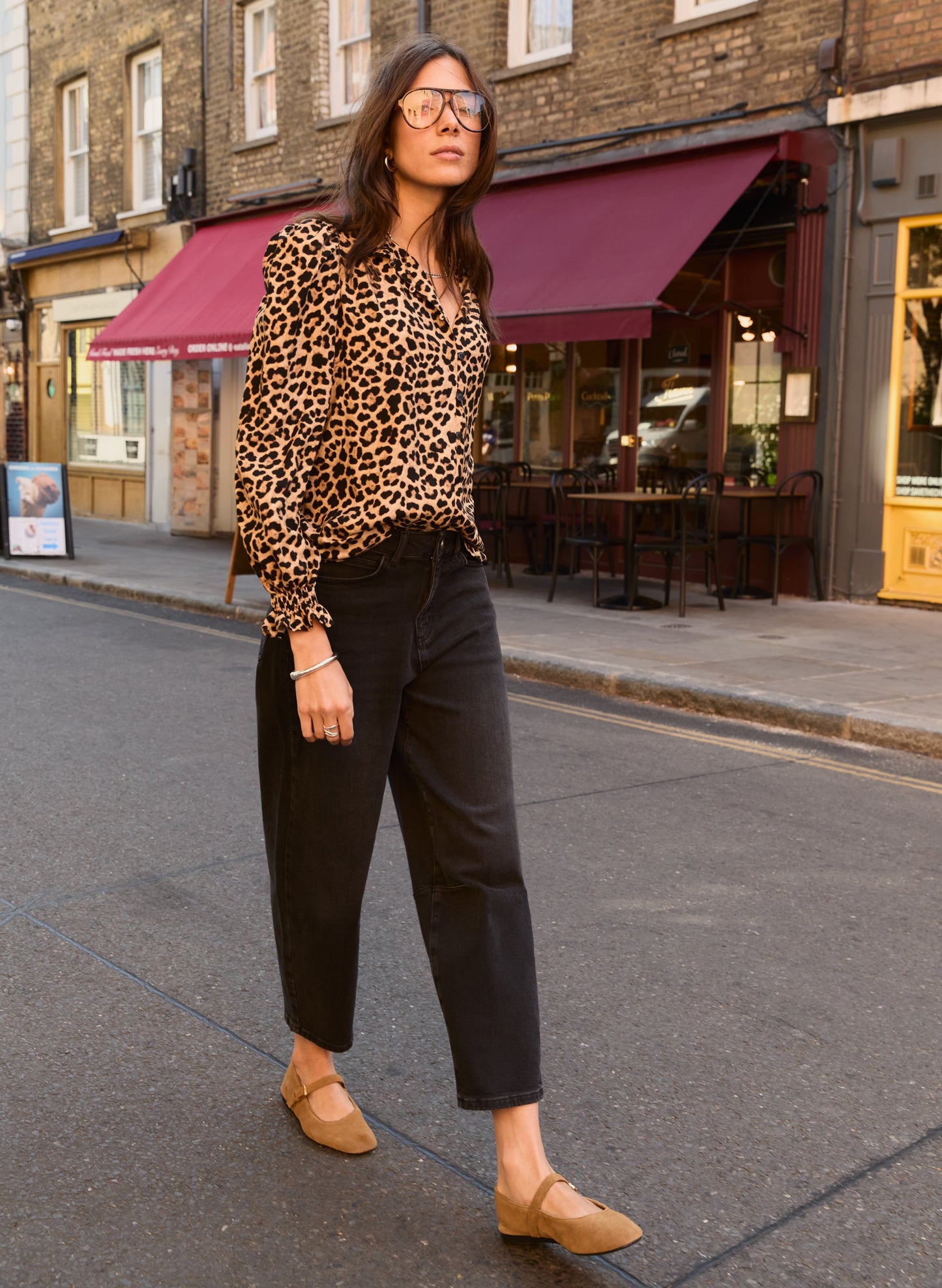 Nixi Organic Cotton Stretch Denim Barrel Jeans