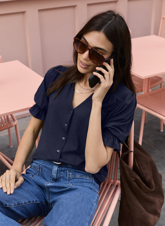 Noa Short Sleeve Blouse