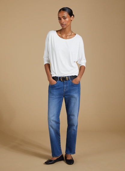 Spenser Relaxed Boat Neck Top