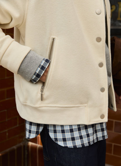 Antonia Wool Blend Bomber Jacket