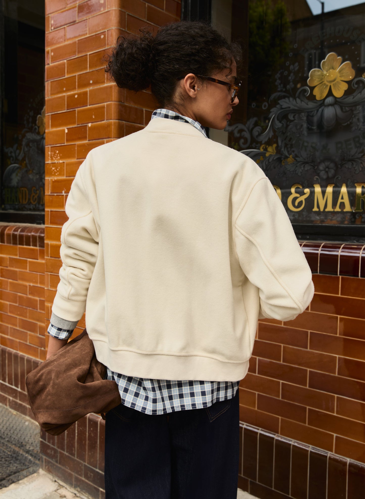 Antonia Wool Blend Bomber Jacket