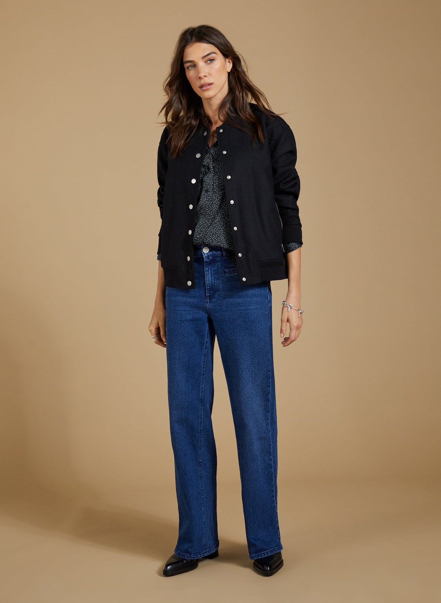 Saffron Printed Satin Shirt