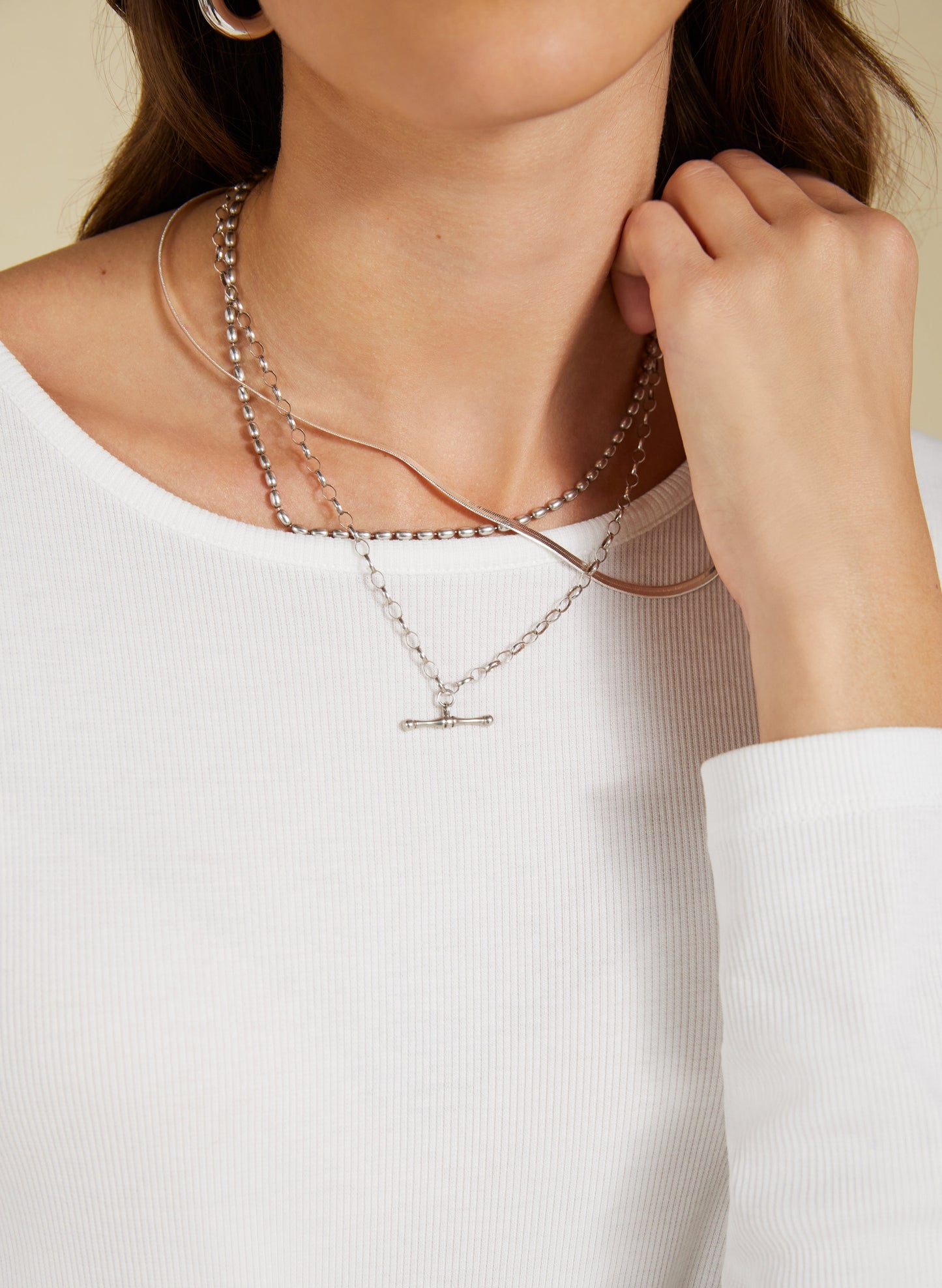 Krystea Luxe Crew Neck Top