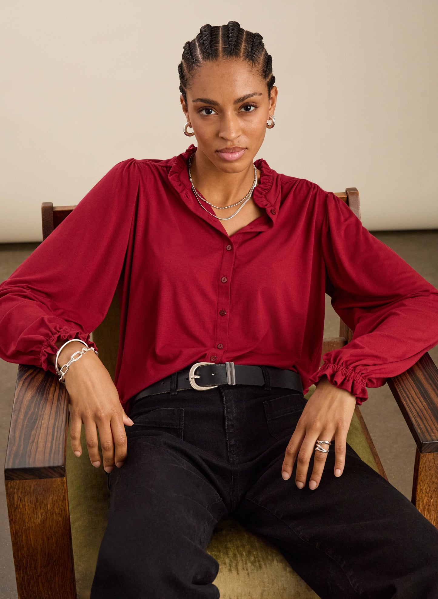 Sima Frill Detail Blouse