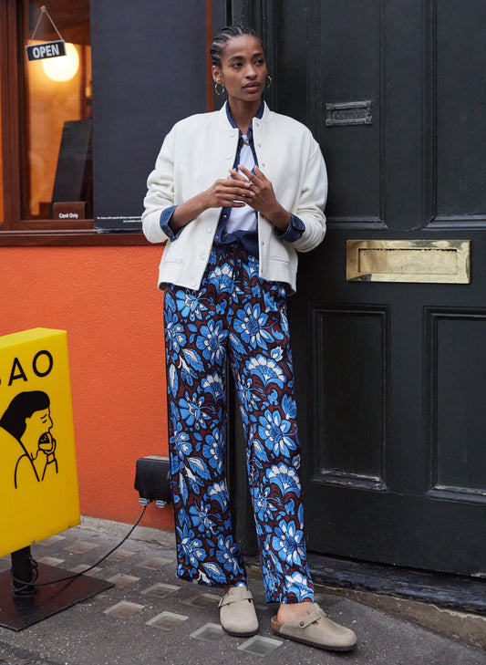 Mandy Printed Satin Trousers