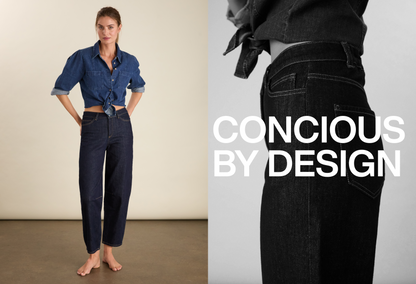 Nixi Organic Cotton Stretch Denim Barrel Jeans