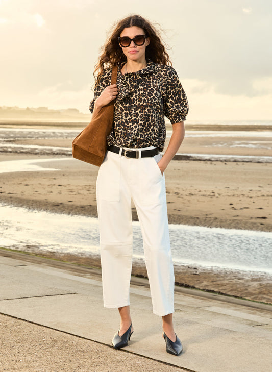 Reece Organic Cotton Stretch Barrel Leg Cargo Jeans