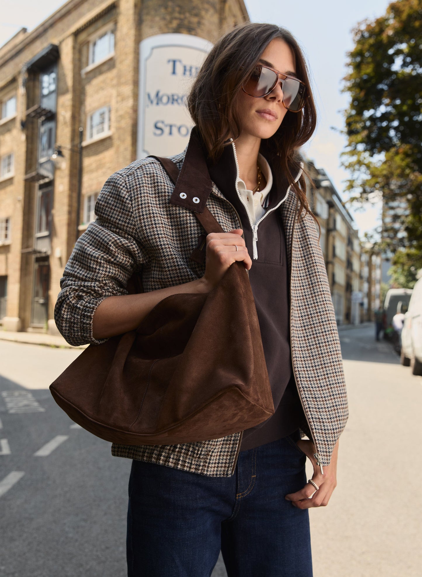 Lynette Suede Tote Bag 