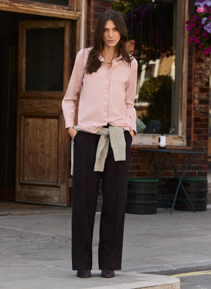 Fera Wool Blend Wide Leg Trousers