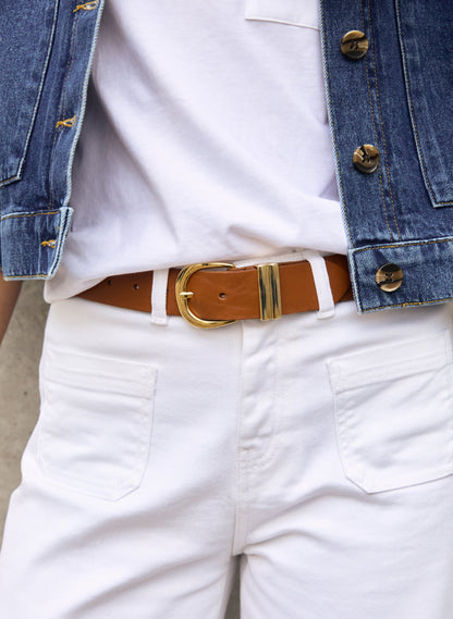 Jena Organic Cotton Stretch Wide Crop Jeans