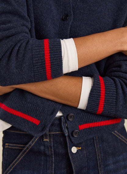 Gillian Wool Blend Collar Cardigan