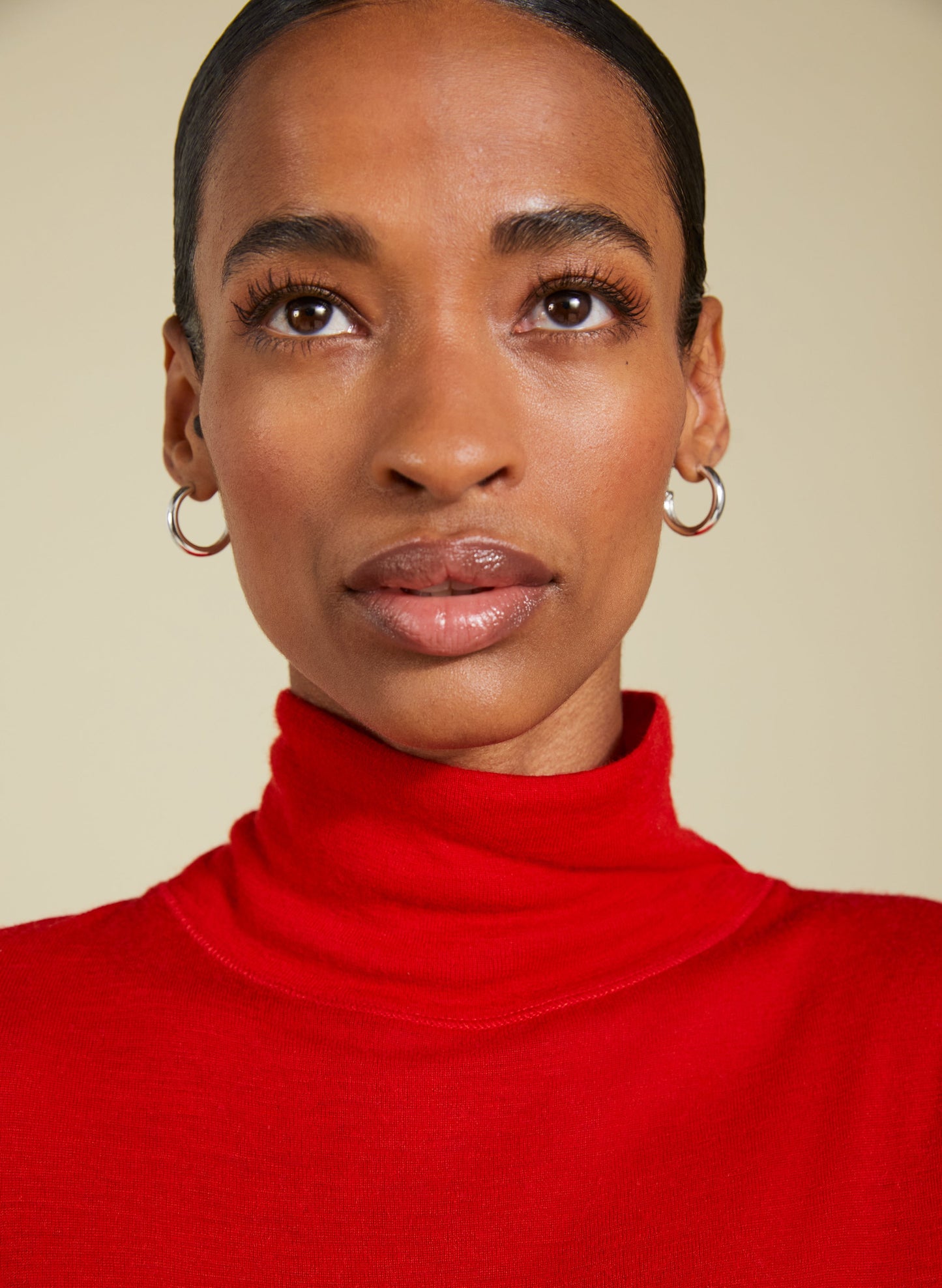 Augustina Semi Sheer Wool Blend Top