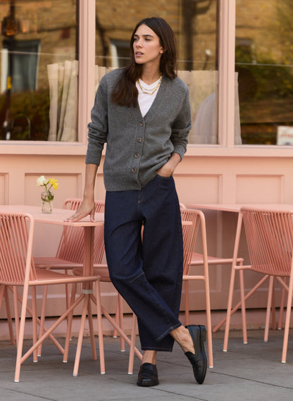 Celine V-neck Wool Blend Cardigan