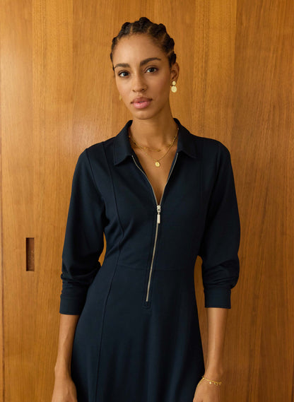 Mariposa Ponte Midi Dress