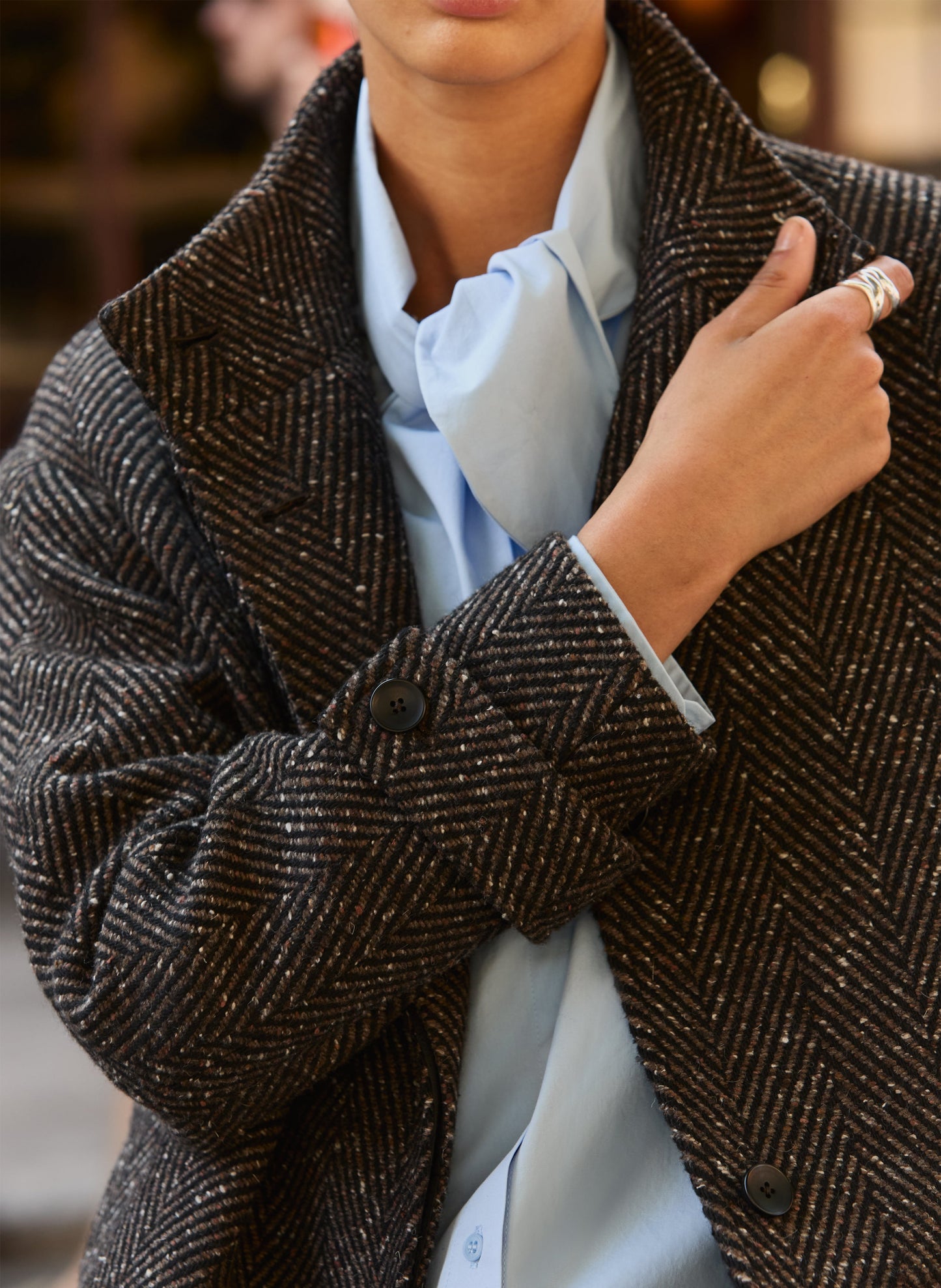 Janine Wool Blend Short Coat