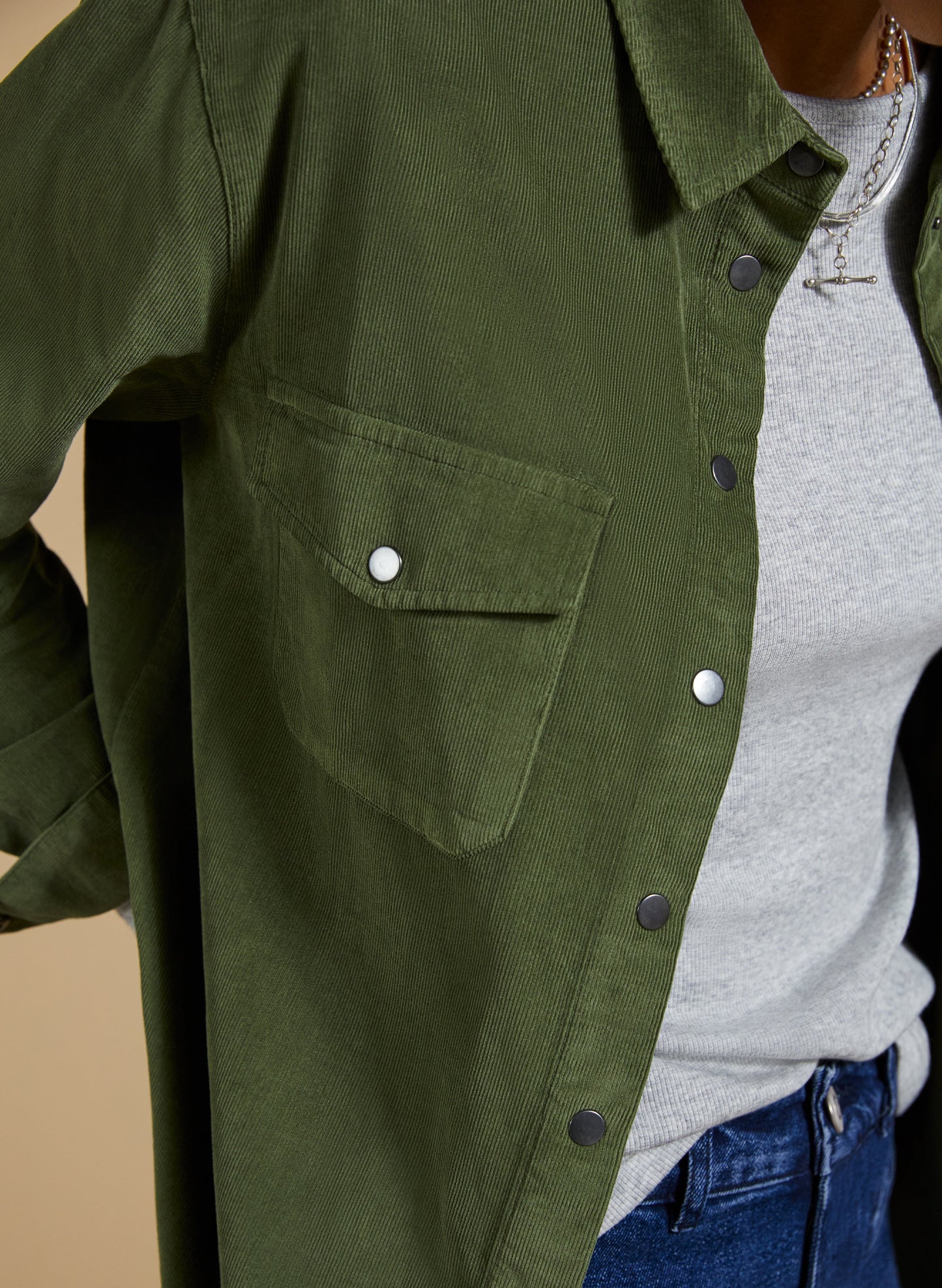 Beata Organic Corduroy Relaxed Shirt