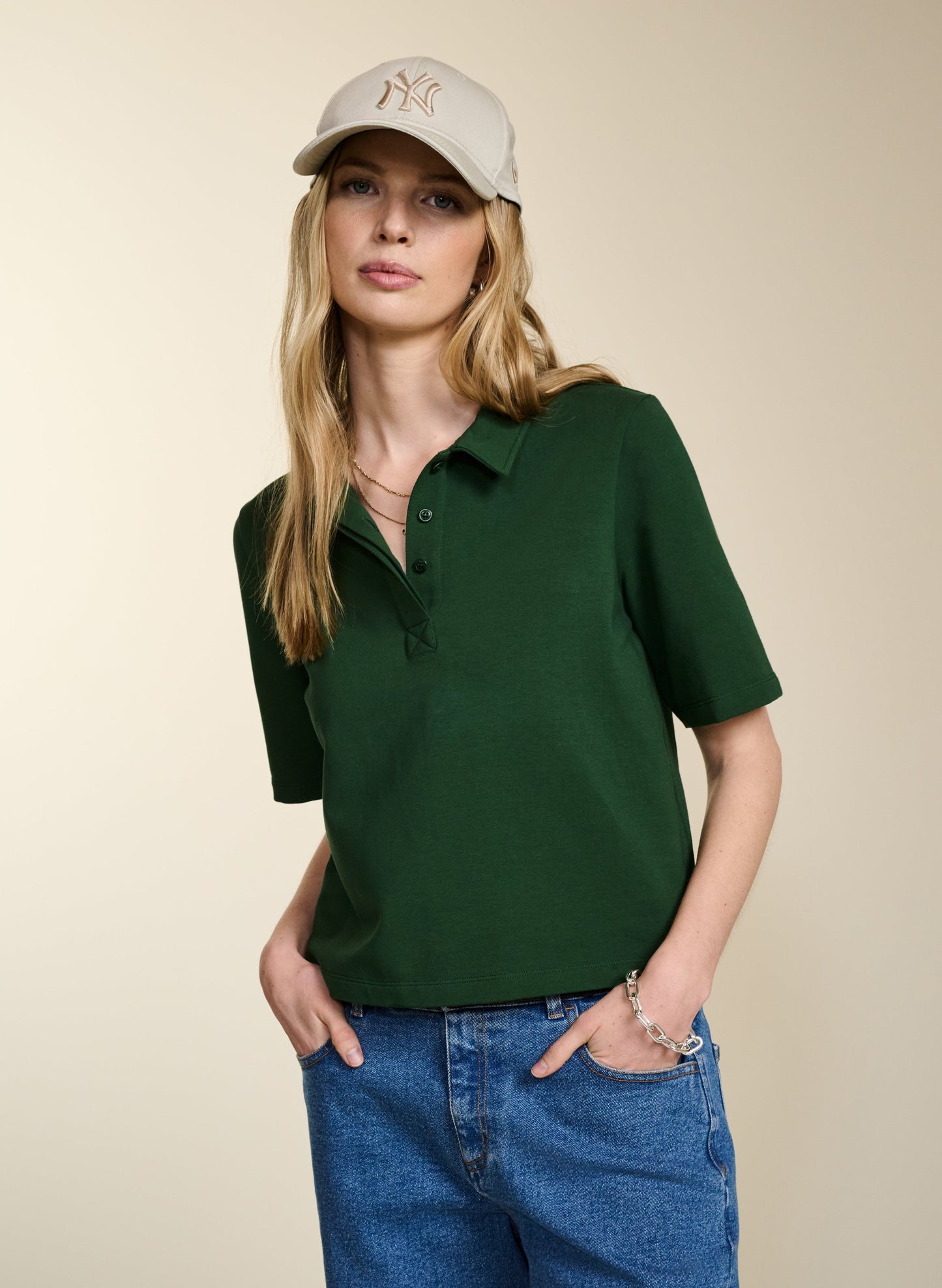 Margaret Regenerative Cotton Polo Tee