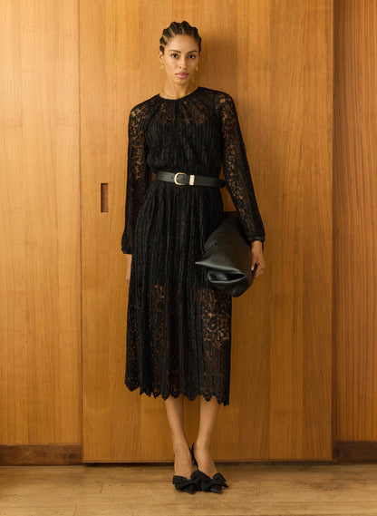 Caro Recycled Lace Midi Dress