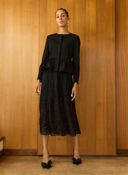 Alice Recycled Lace Midi Skirt