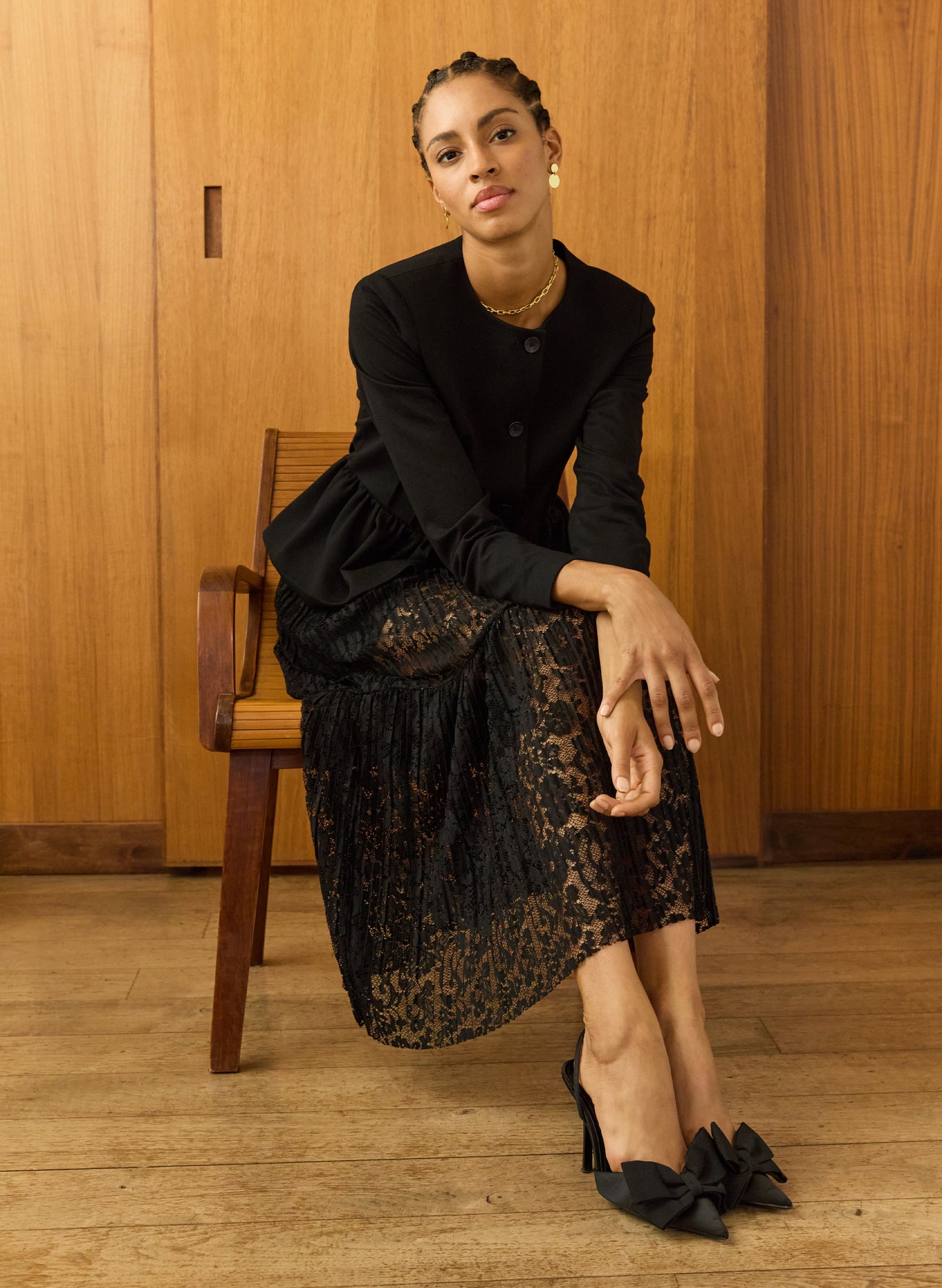 Alice Recycled Lace Midi Skirt