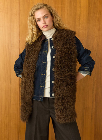 Ardi Shearling Gilet Vest