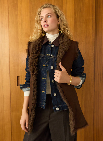 Ardi Shearling Gilet Vest